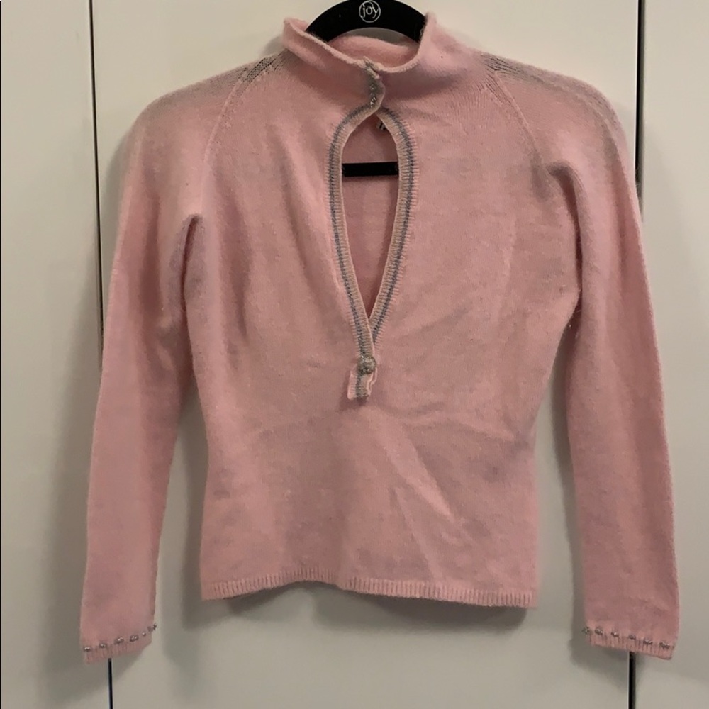 Cute baby pink wool blend sweater
